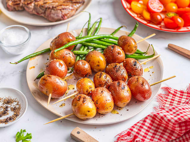 Grillspyd med poteter