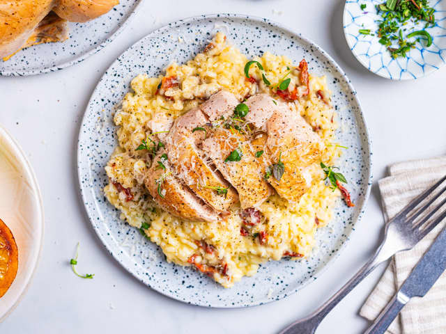 Helstekt kylling med urter og sitron