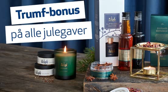 Assotert utvalg julevarer som duftlys hos Apotek 1