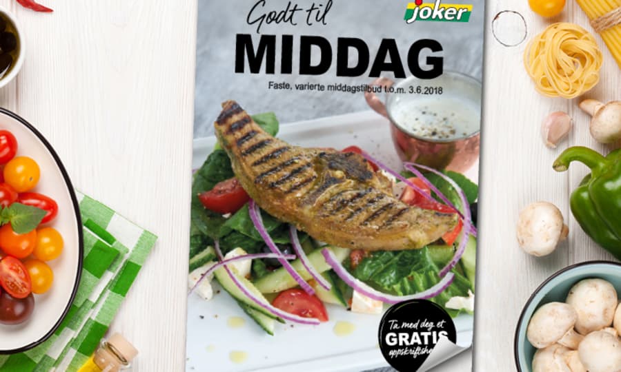 Joker oppskriftshefte med fristende middager