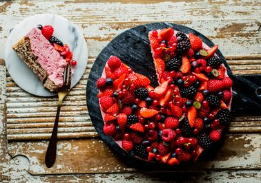 Ostekake med sitrongele Ostekake med sitrongele