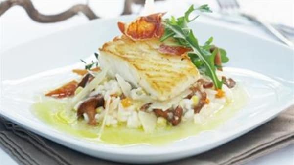 Torsk på risotto Torsk på risotto