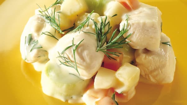 Kyllingfilet som frikassé Kyllingfilet som frikassé