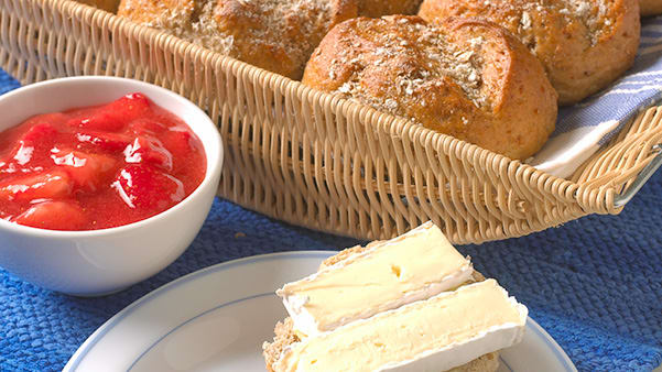 Rundstykker med yoghurt Rundstykker med yoghurt