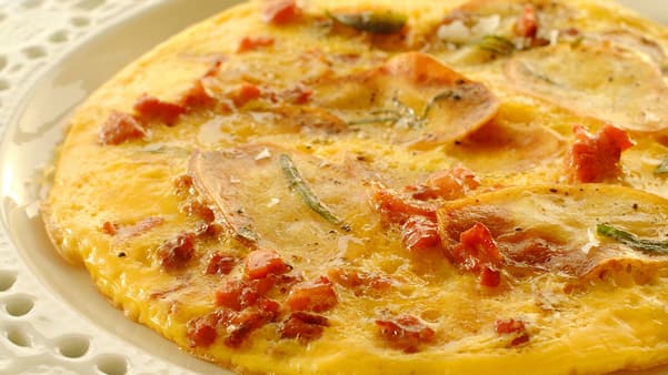 Eggepanne med stekte poteter Eggepanne med stekte poteter