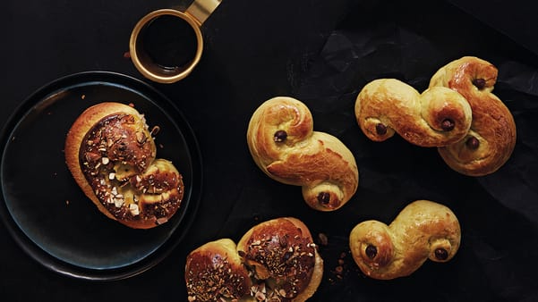 Fylte lussekatter Fylte lussekatter