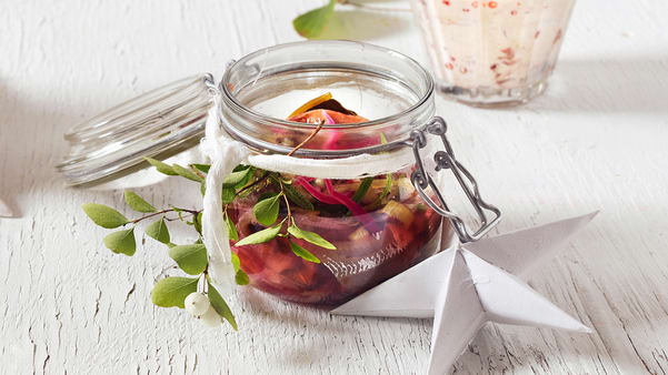 Rosmarinsild med rosépepper Rosmarinsild med rosépepper