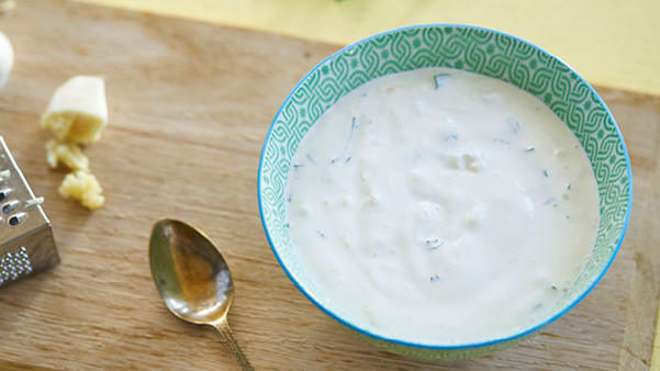 Hvitløksdressing Hvitløksdressing