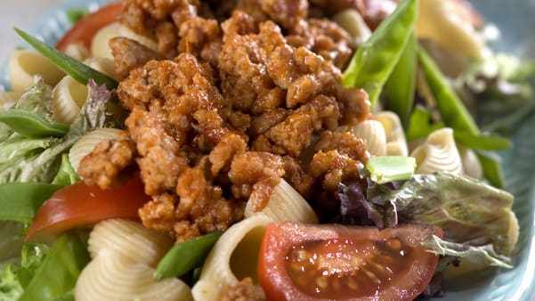 Pastasalat med amerikansk vri Pastasalat med amerikansk vri