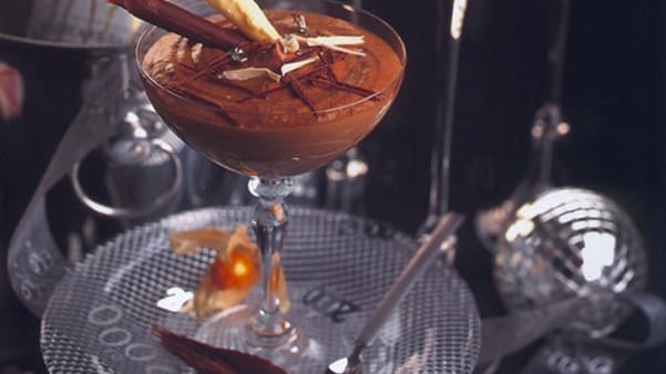 Stjernedrysset mousse av sjokolade Stjernedrysset mousse av sjokolade