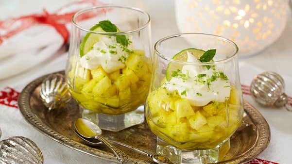 Limemarinert ananas Limemarinert ananas