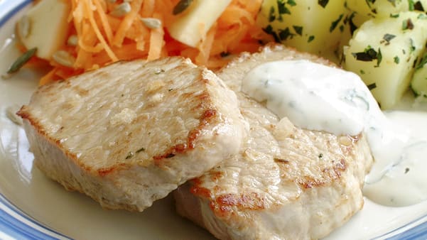 Svinefilet med godt følge Svinefilet med godt følge