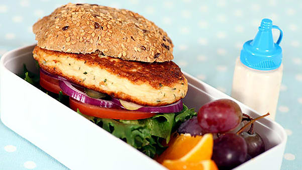 Fiskeburger i matboksen Fiskeburger i matboksen
