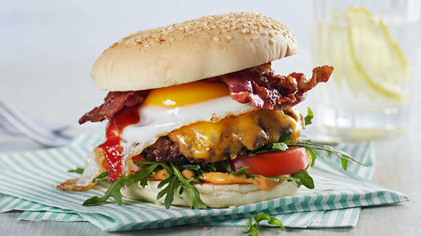 Breakfast for Champions Burger Breakfast for Champions Burger