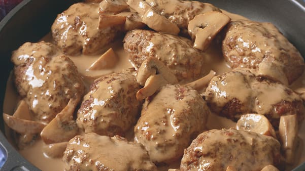 Frikadeller med skinke Frikadeller med skinke