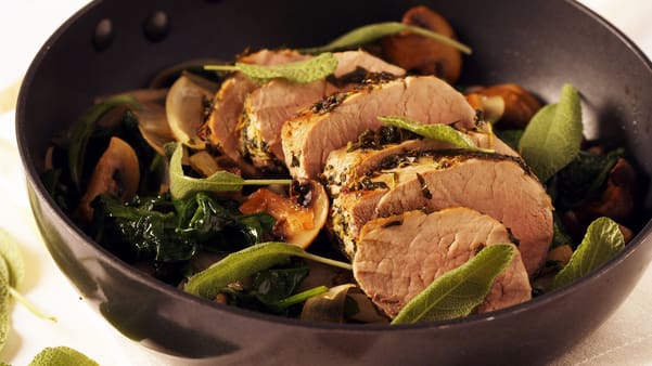 Urtestekt svinefilet Urtestekt svinefilet