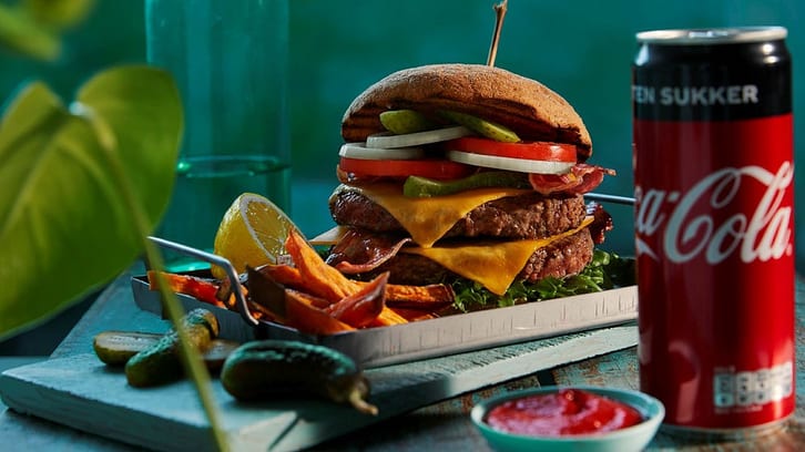 BBQ-burger med bacon