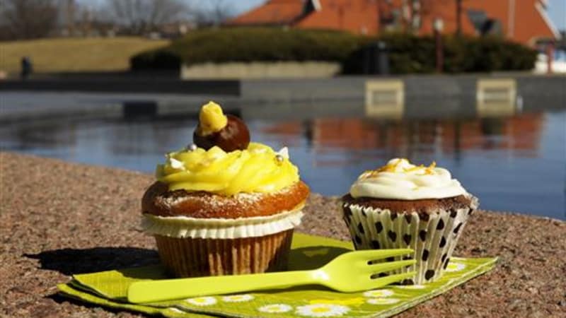 Påskecupcakes