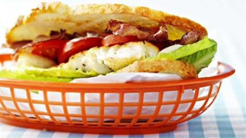 Clubsandwich med torsk – ”Bodø B.L.T”