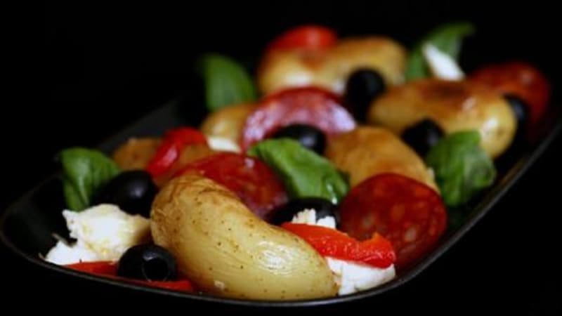 Fargerik potetsalat