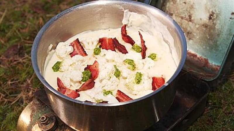 Blomkålsuppe med bacon