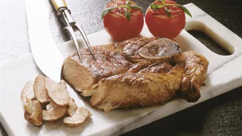 Grillet lammelår i skiver