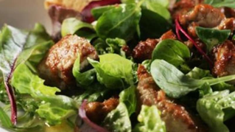 Salat med torskelever