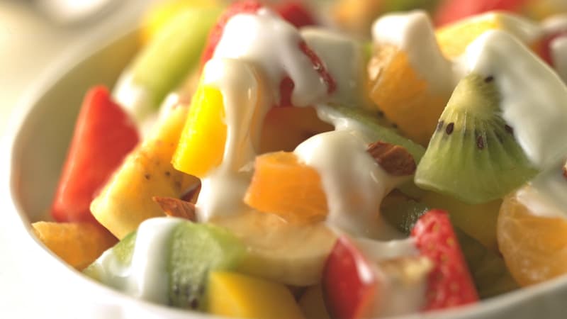 Fruktsalat med yoghurt