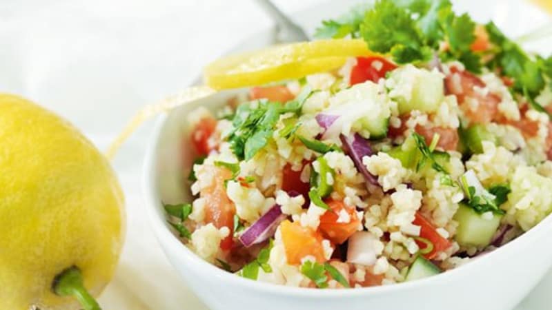 His tabbouleh
