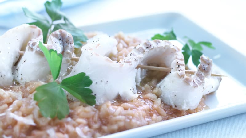 Torsk med risotto