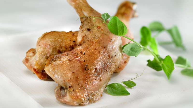 Kyllingconfit med enkel mos