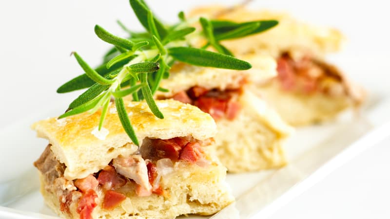 Fylt focaccia