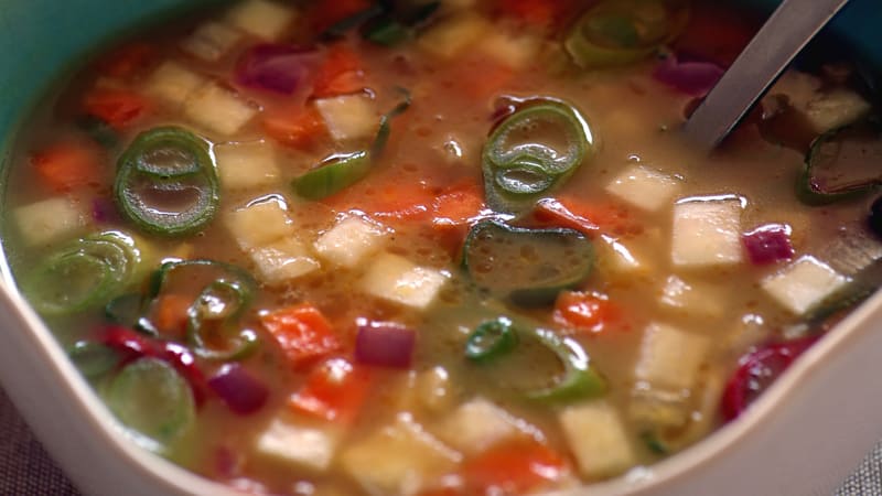Sitrussuppe med rotgrønnsaker