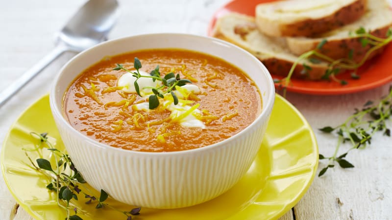 Appelsin- og gulrotsuppe