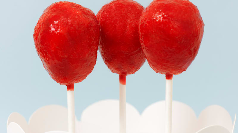 Cake pops: Røde ballonger