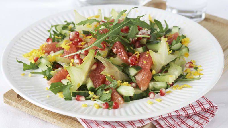 Frisk grapefruktsalat