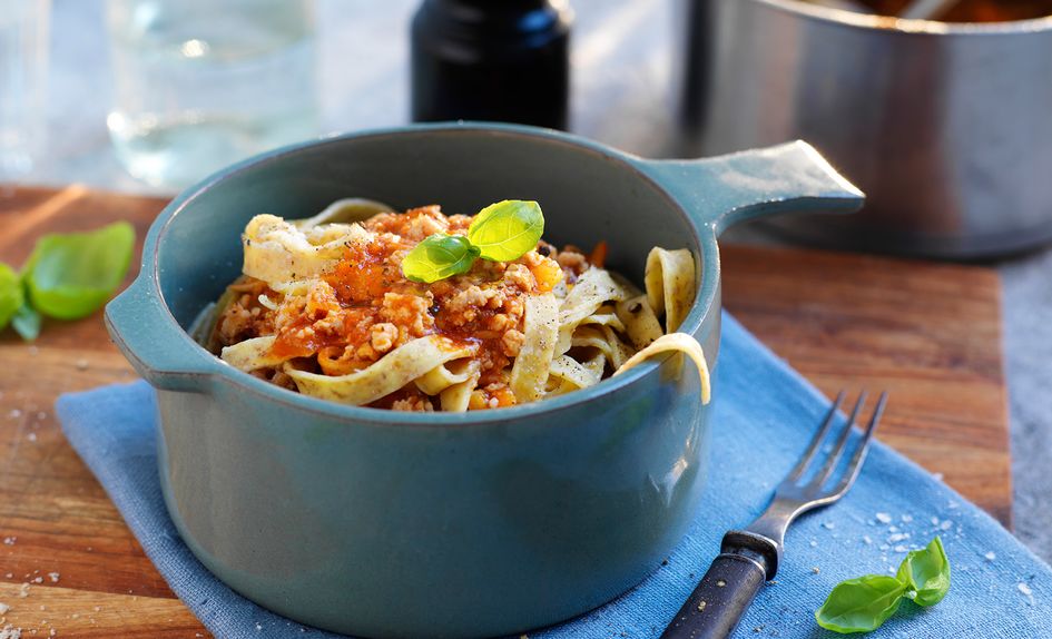 Pasta med kyllingkjøttdeig Pasta med kyllingkjøttdeig
