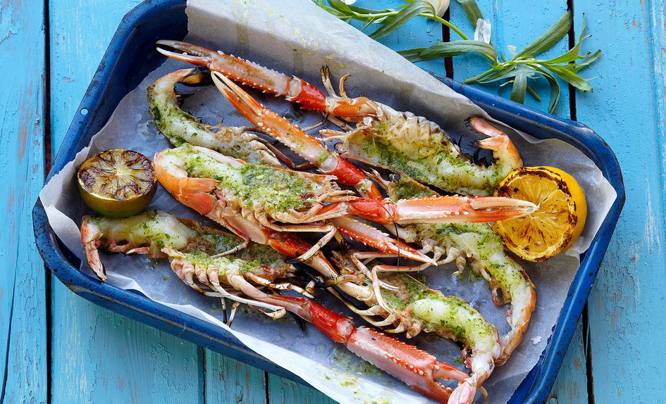 Grillet sjøkreps Grillet sjøkreps