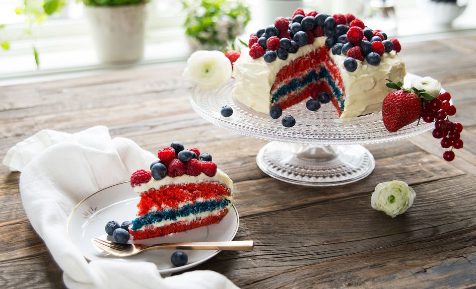 Kake i flaggets farger Kake i flaggets farger