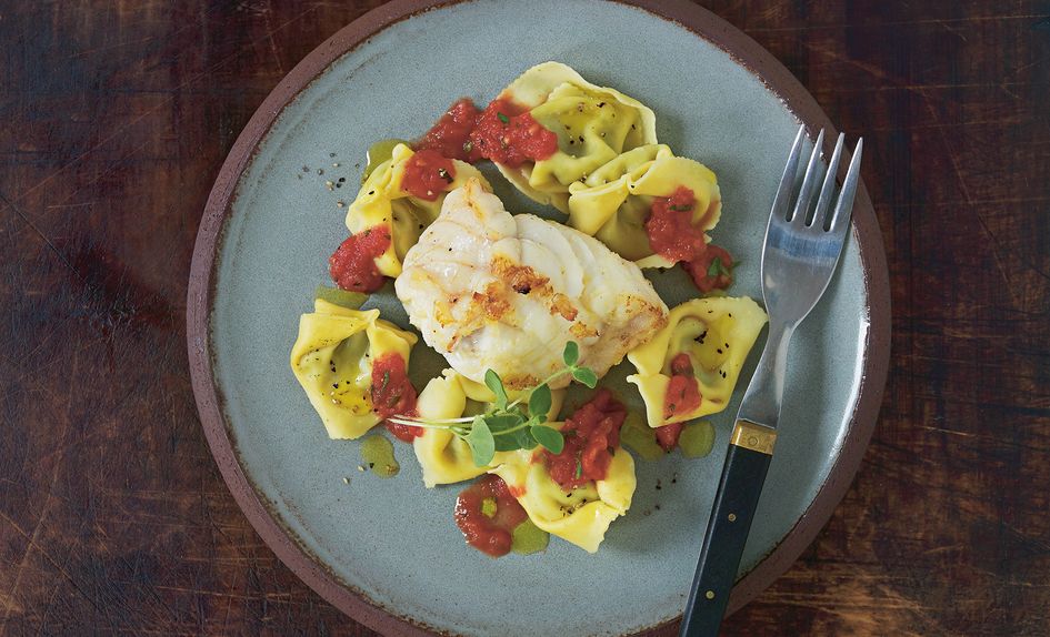 Tortellini med breiflabb Tortellini med breiflabb