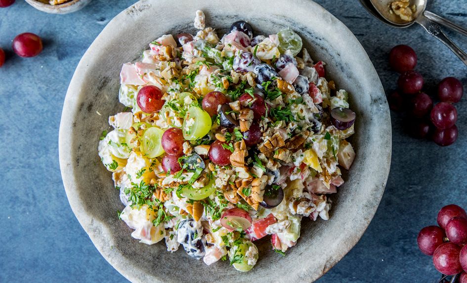 Hjemmelaget waldorfsalat Hjemmelaget waldorfsalat
