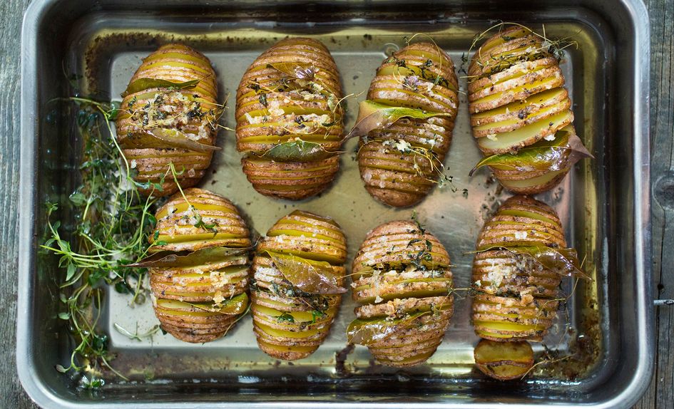 Hasselback poteter Hasselback poteter