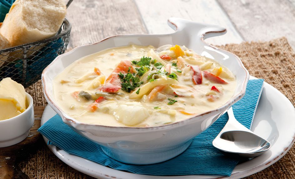 Kremet fiskesuppe Kremet fiskesuppe
