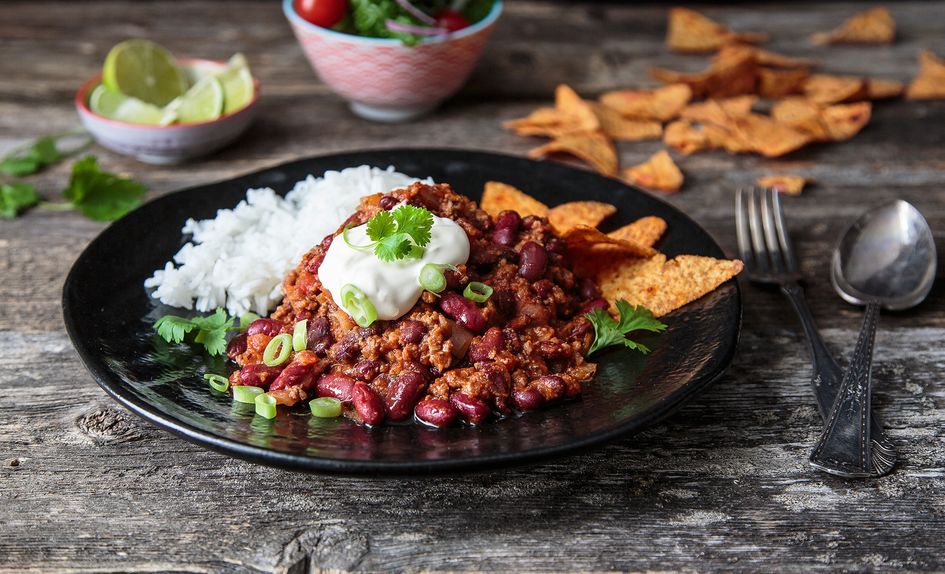Hjemmelaget chili con carne Hjemmelaget chili con carne