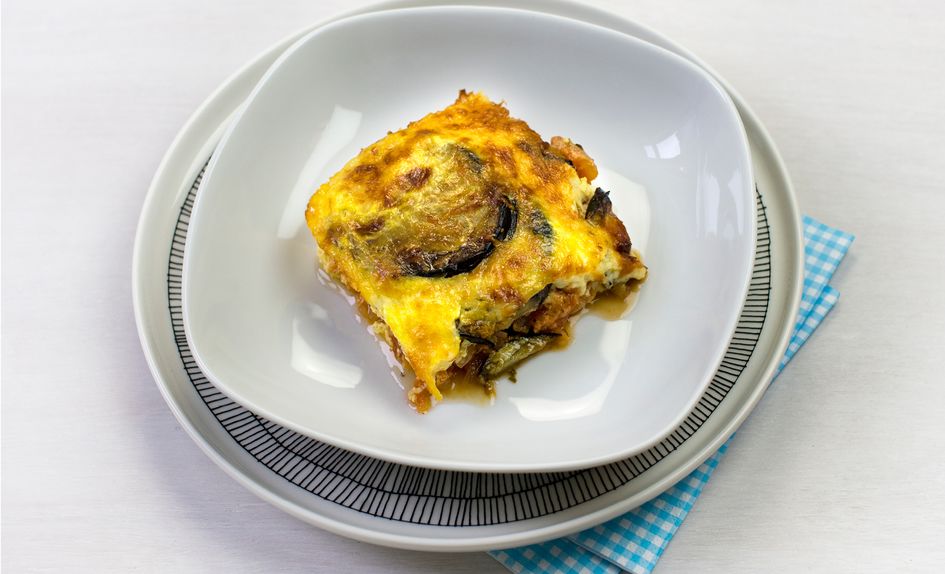 Gratinert aubergineform Gratinert aubergineform
