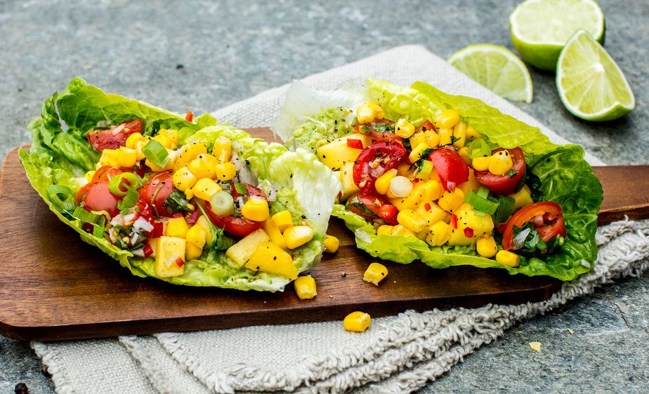 Hjertesalat med tacofyll Hjertesalat med tacofyll