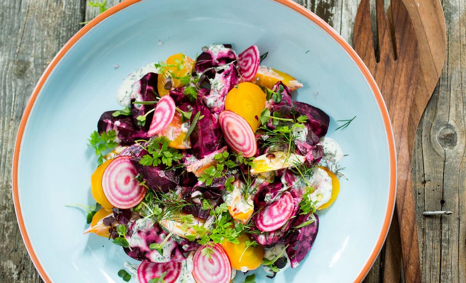 Lun rødbetsalat Lun rødbetsalat