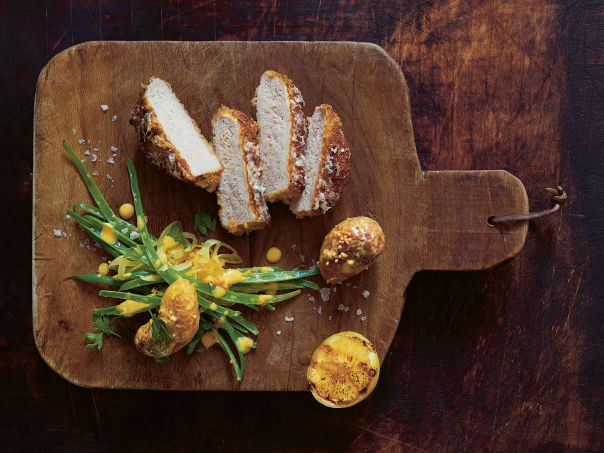Parmesan crusted ytrefilet av svin Parmesan crusted ytrefilet av svin