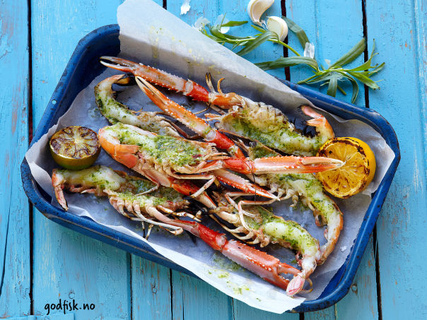 Grillet sjøkreps Grillet sjøkreps