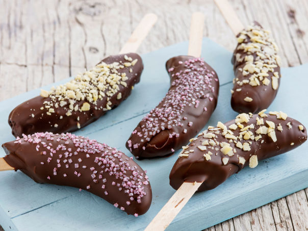 Bananis med sjokoladetrekk Bananis med sjokoladetrekk